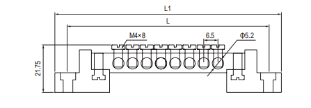 barre de connecteur en laiton
