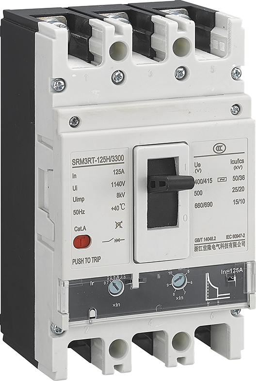 Brexer de circuit de boîtier moulé réglable TM 80A / 100A / 125A / 160A 3P (3P + N) 0,7-1,0