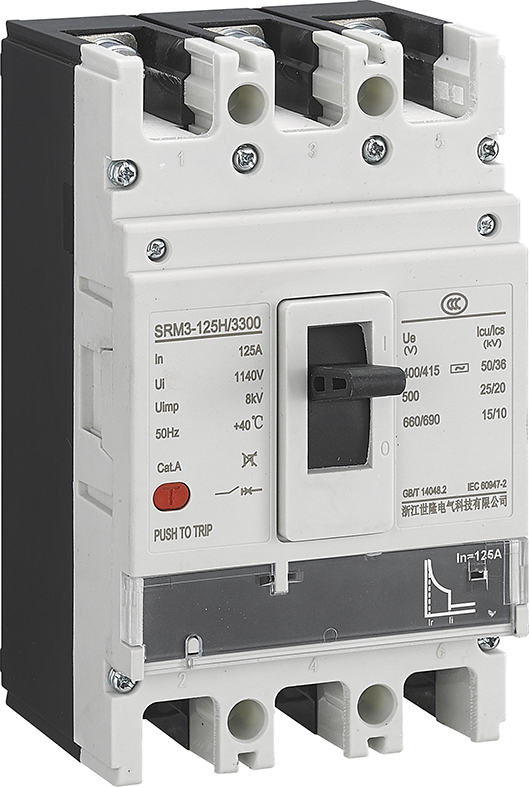 SRM3-125S / 160S Disjoncteur de circuit de boîtier moulé de type moulé thermomagnétique